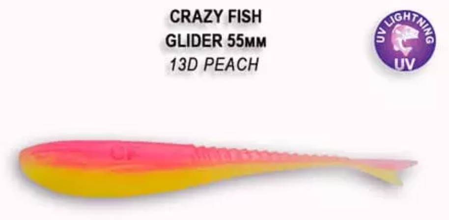 Приманка силиконовая Crazy Fish Glider 2.2'' 5.5см купить в 